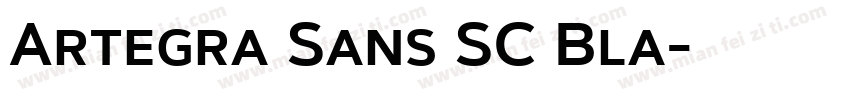 Artegra Sans SC Bla字体转换